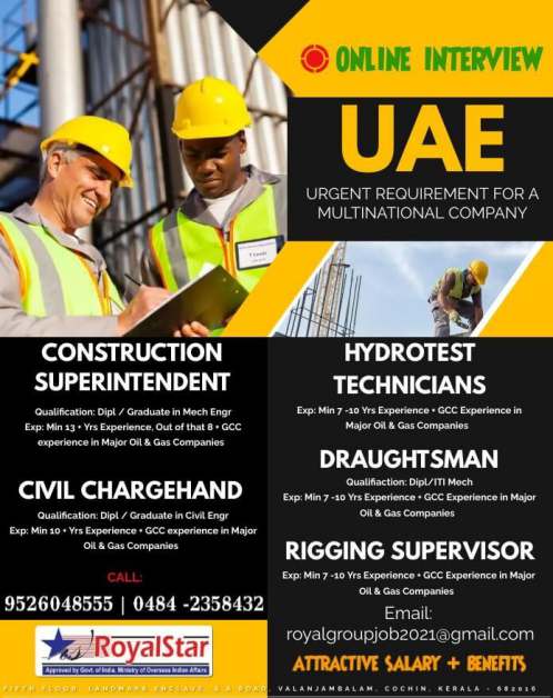 Read more about the article UAE jobs vacancies | Hiring for a Multinational Company