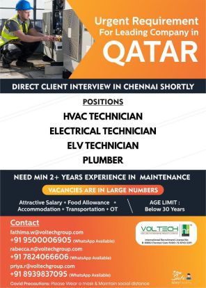 Read more about the article Gulf job vacancies | Large vacancies for Qatar