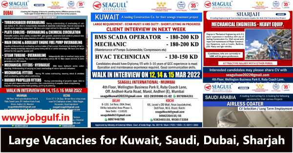 Read more about the article Seagull international human resource consultants | Gulf vacancy