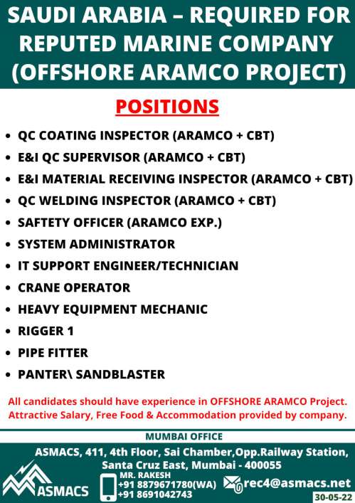 Offshore Aramco Project Saudi