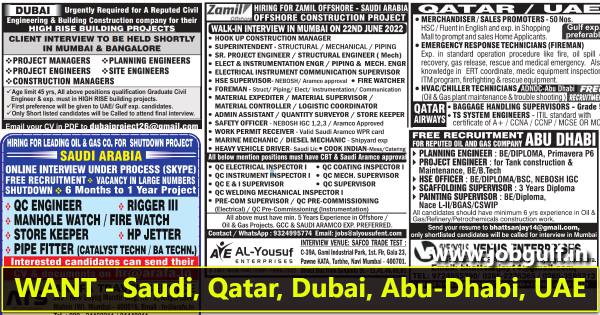 Read more about the article Gulf Job Today News Paper | Dubai, Saudi, Qatar, UAE, Abu-Dhabi