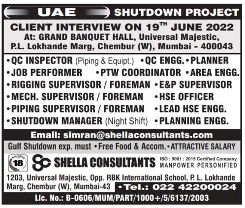 Gulf jobs Walkin | Hiring for Dubai, Saudi, Qatar, UAE