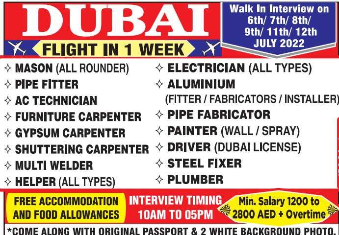 You are currently viewing Gulf Hiring | Urgent Hiring for Dubai