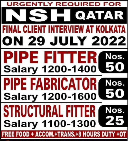Gulf jobs Urgently hiring for NSH - Qatar