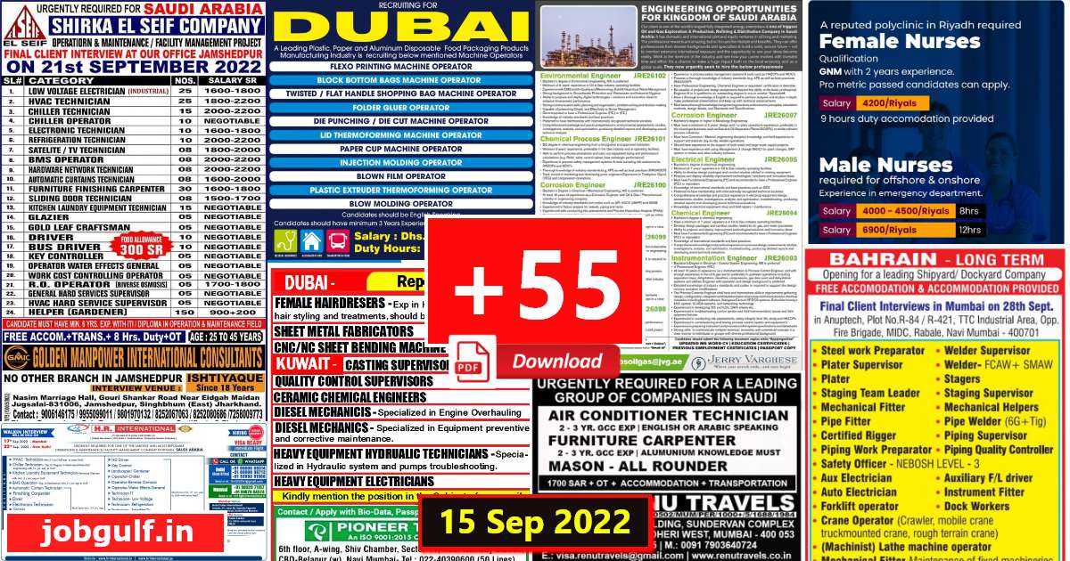 You are currently viewing Assignment abroad newspaper today – 15 Sep 2022