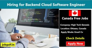 Hiring for Software Engineer | Cloud Developer in Canada