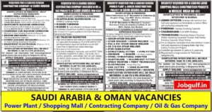 Asiapower Consultancy | Large vacancies for Oman & Saudi - 100+