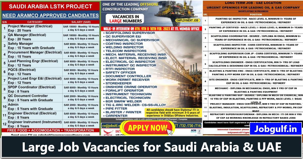 Assignment Abroad Times | Wanted for Saudi & UAE