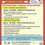 Accountant Jobs in Saudi Arabia Almoallam Company