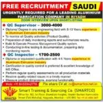 FREE RECRUITMENT FOR SAUDI ARABIA