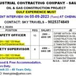 Job Vacancies for NSH Company in Saudi Arabia