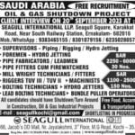 Shutdown Jobs Saudi Arabia Free Recruitment