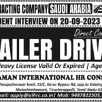 Trailer Driver Jobs in Saudi Arabia ESNAD Company