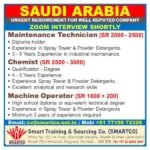 Gulf Jobs Want for Maintenance Co. - KSA