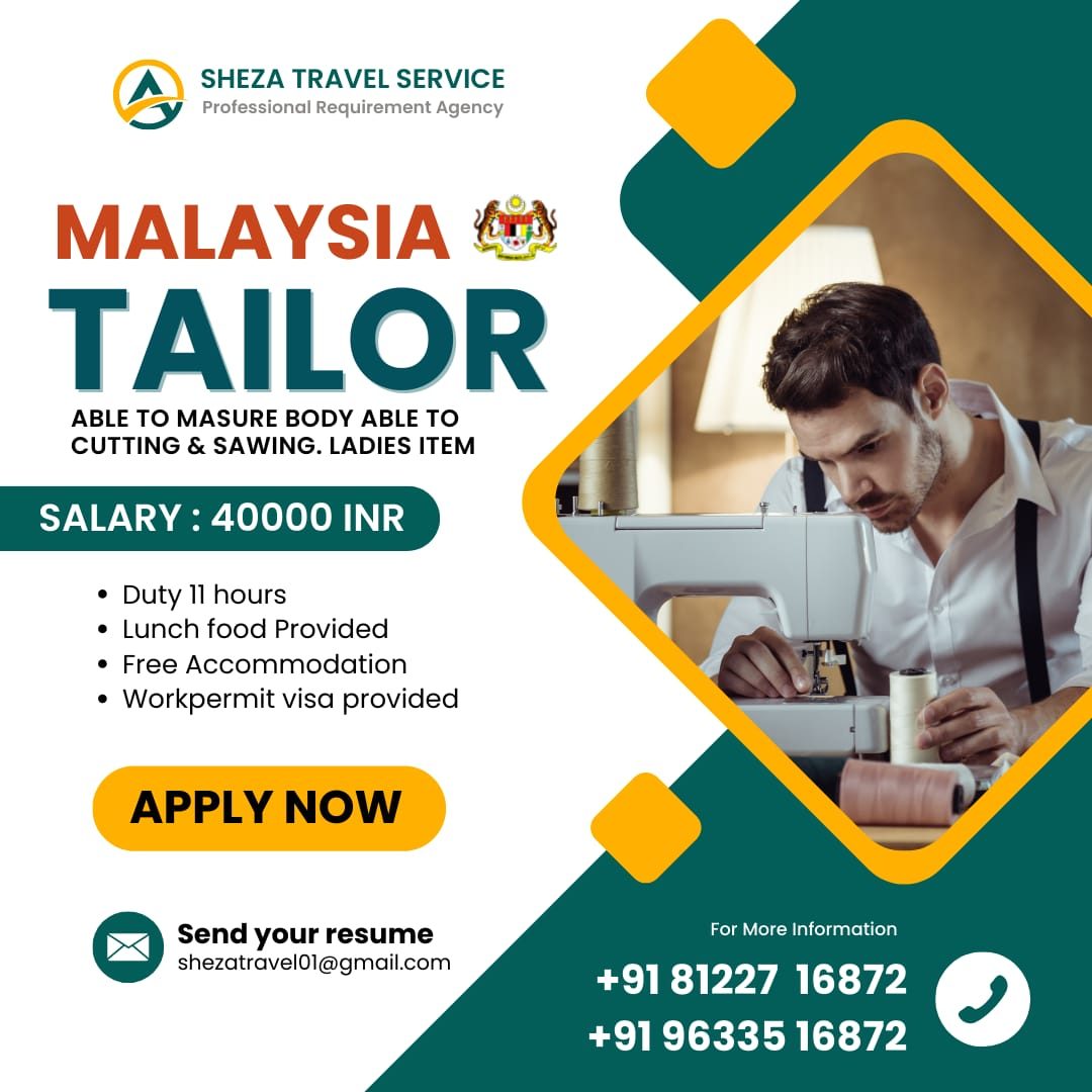 Tailor Jobs Visa